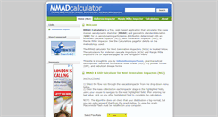 Desktop Screenshot of mmadcalculator.com